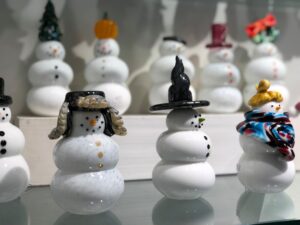Glass Snowmen from Thames Glass